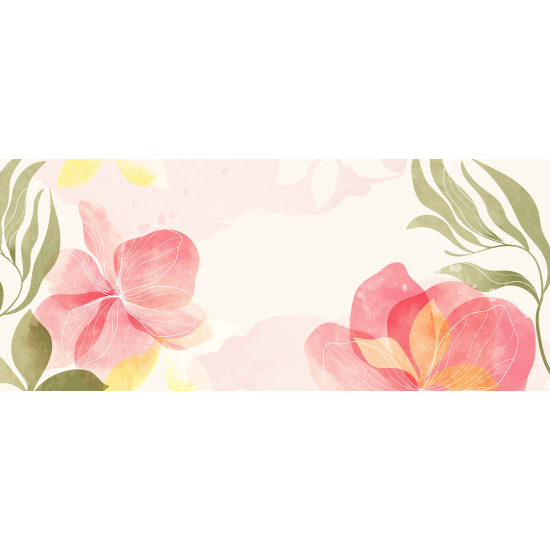 Papel pintado panorámico - Flores