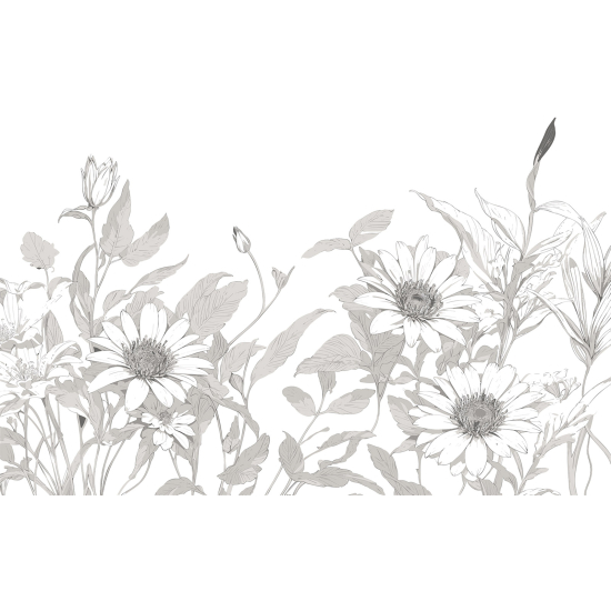 Papel pintado panorámico - Flores