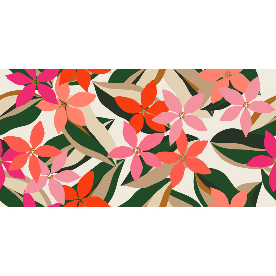 Papel pintado panorámico - Flores