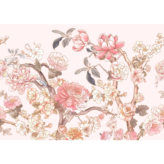 Papel pintado panorámico - Flores