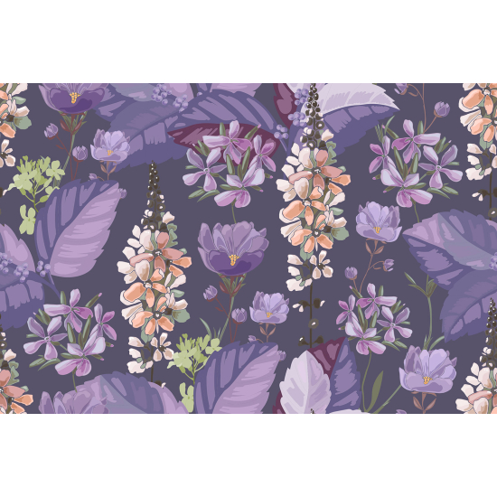 Papel pintado panorámico - Flores