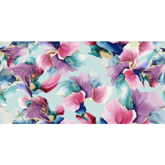 Papel pintado panorámico - Flores
