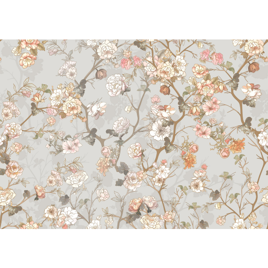 Papel pintado panorámico - Flores