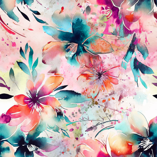 Papel pintado panorámico - Flores