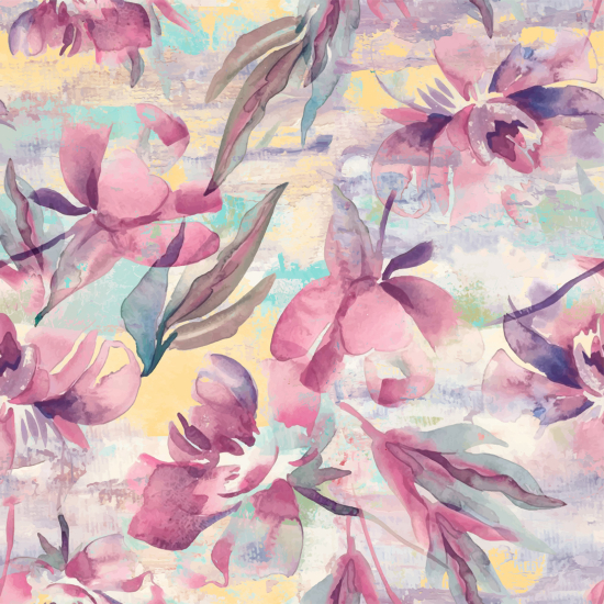 Papel pintado panorámico - Flores