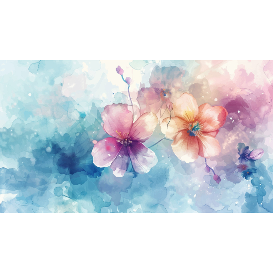 Papel pintado panorámico - Flores
