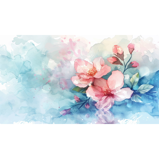 Papel pintado panorámico - Flores