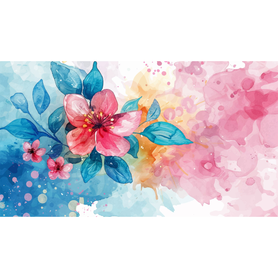 Papel pintado panorámico - Flores