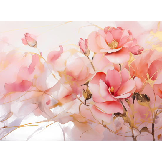 Papel pintado panorámico - Flores