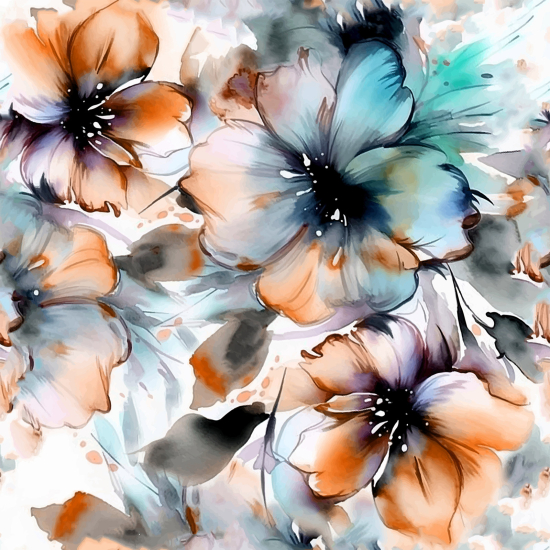 Papel pintado panorámico - Flores