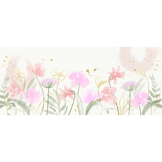 Papel pintado panorámico - Flores