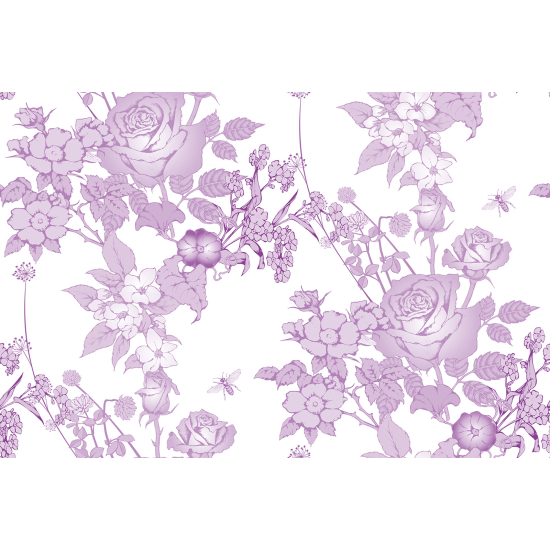 Papel pintado panorámico - Flores