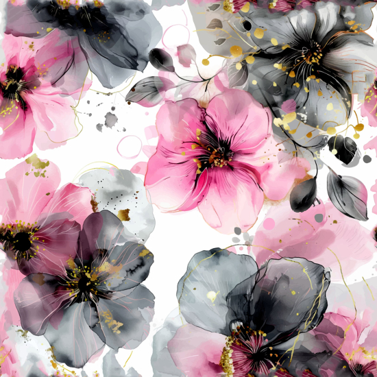 Papel pintado panorámico - Flores