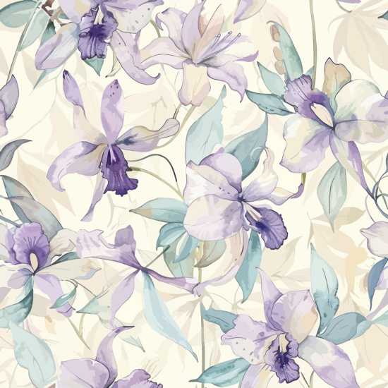 Papel pintado panorámico - Flores
