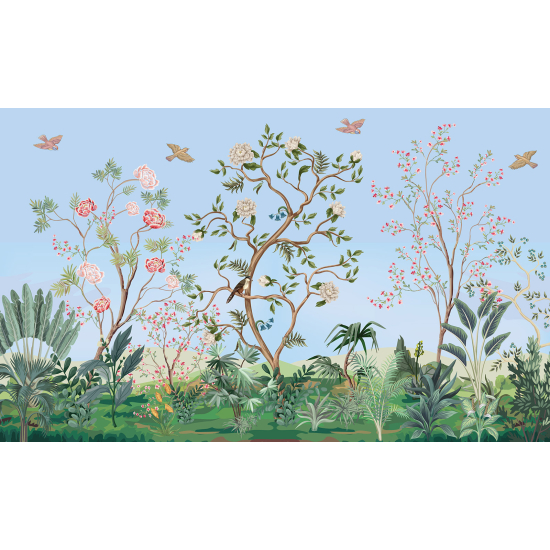 Papel pintado panorámico - Flores