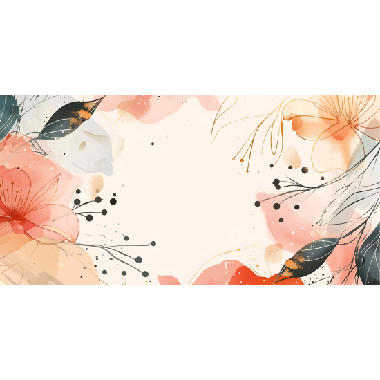 Papel pintado panorámico - Flores