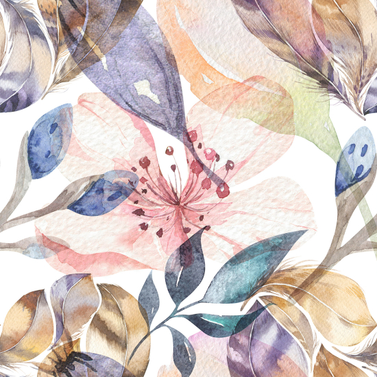 Papel pintado panorámico - Flores