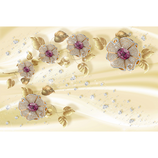 Papel pintado panorámico - Flores