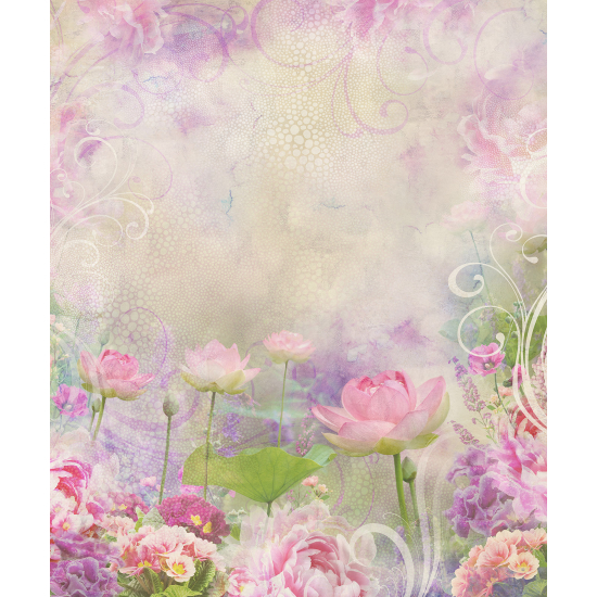 Papel pintado panorámico - Flores