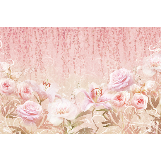 Papel pintado panorámico - Flores