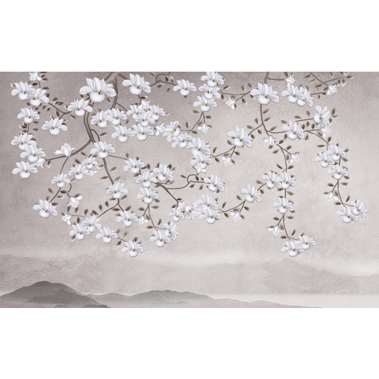 Papel pintado panorámico - Flores