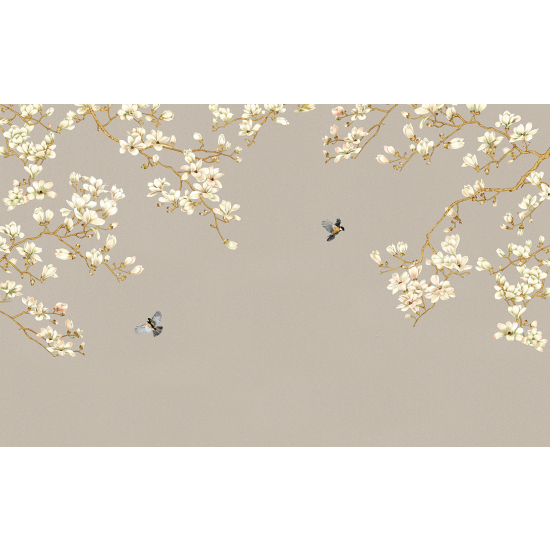 Papel pintado panorámico - Flores