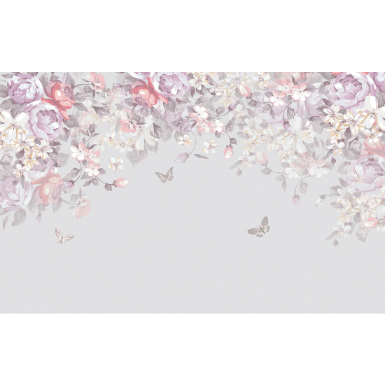 Papel pintado panorámico - Flores