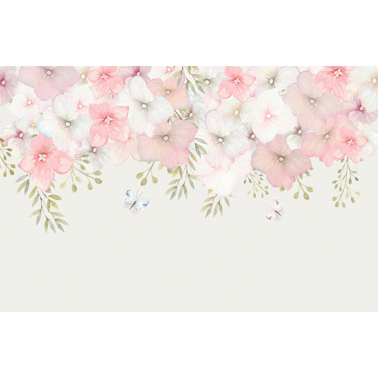 Papel pintado panorámico - Flores