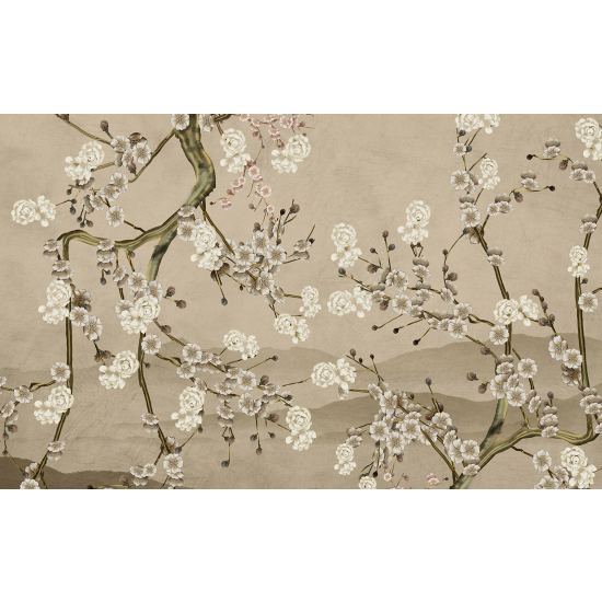 Papel pintado panorámico - Flores