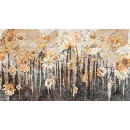 Papel pintado panorámico - Flores