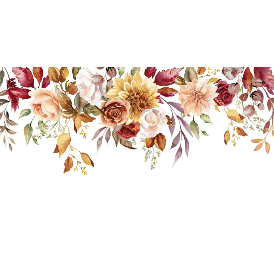 Papel pintado panorámico - Flores