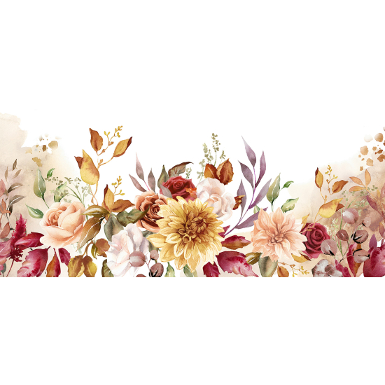 Papel pintado panorámico - Flores