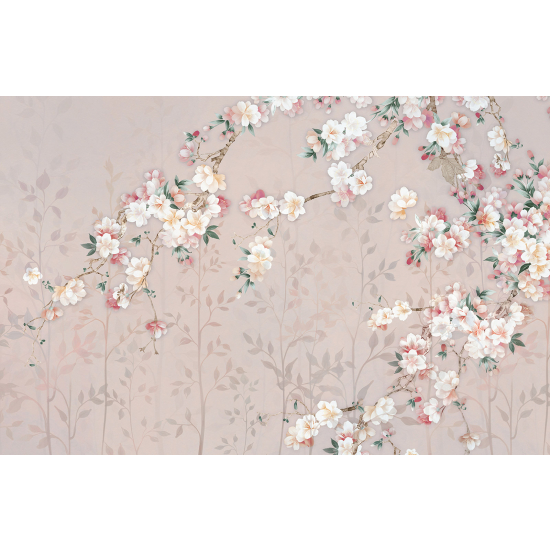 Papel pintado panorámico - Flores