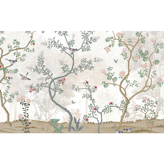 Papel pintado panorámico - Flores