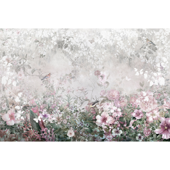 Papel pintado panorámico - Flores