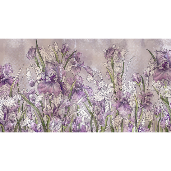 Papel pintado panorámico - Flores