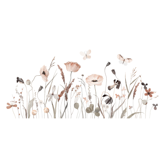 Papel pintado panorámico - Flores