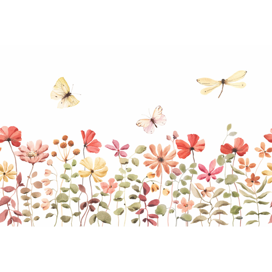 Papel pintado panorámico - Flores