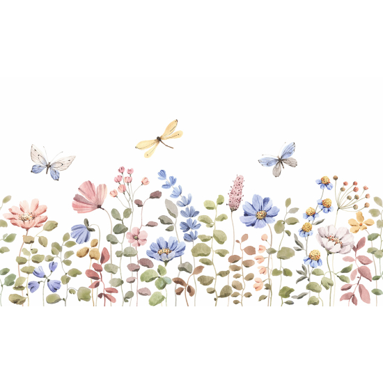 Papel pintado panorámico - Flores