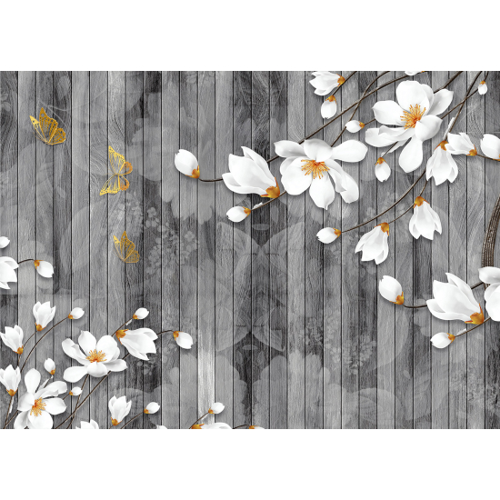Papel pintado panorámico - Flores