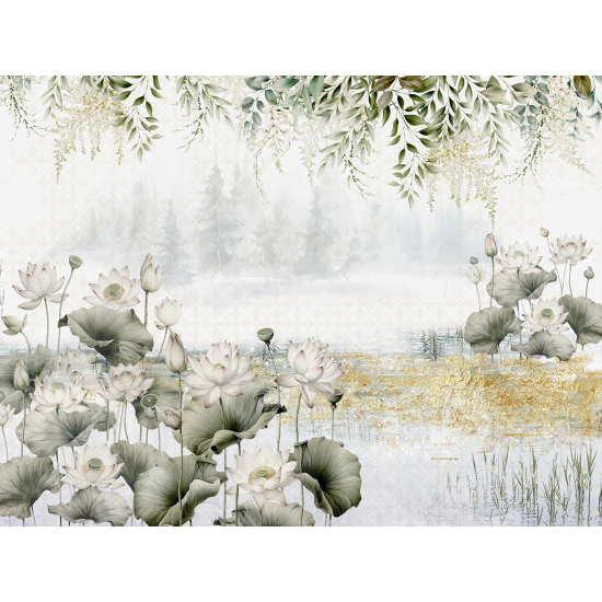 Papel pintado panorámico - Flores