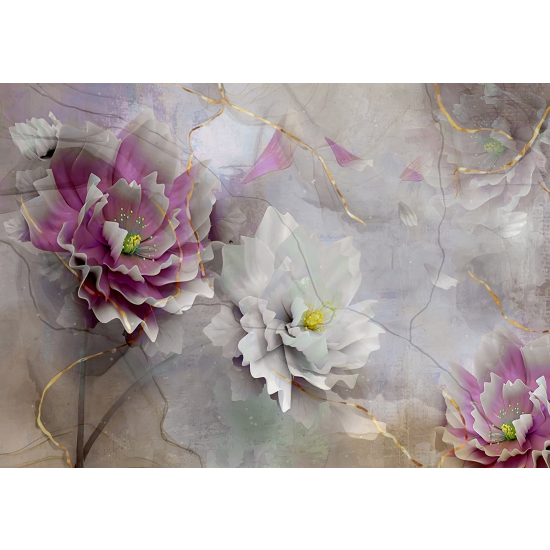 Papel pintado panorámico - Flores