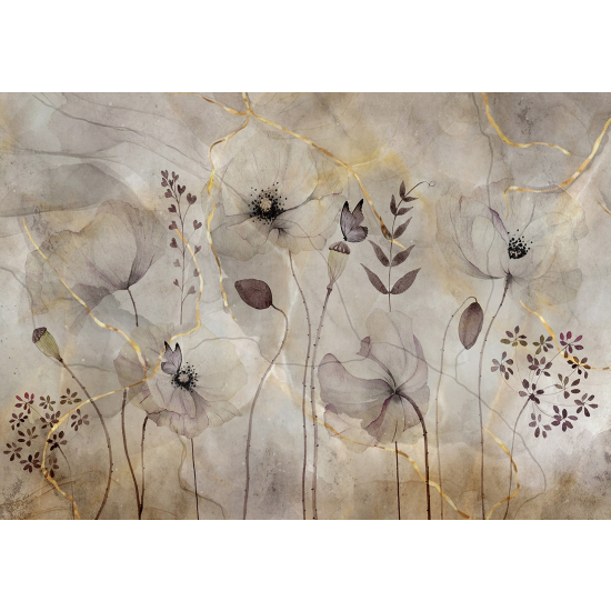 Papel pintado panorámico - Flores
