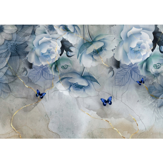 Papel pintado panorámico - Flores