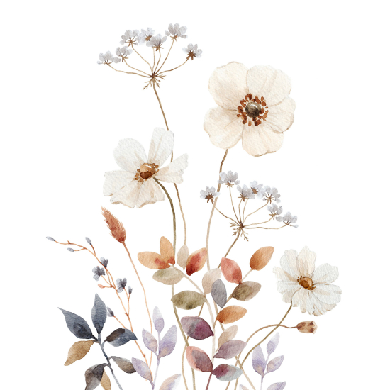 Papel pintado panorámico - Flores