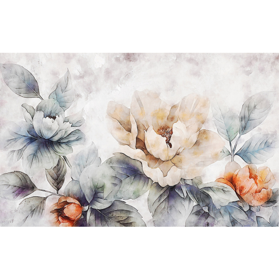 Papel pintado panorámico - Flores
