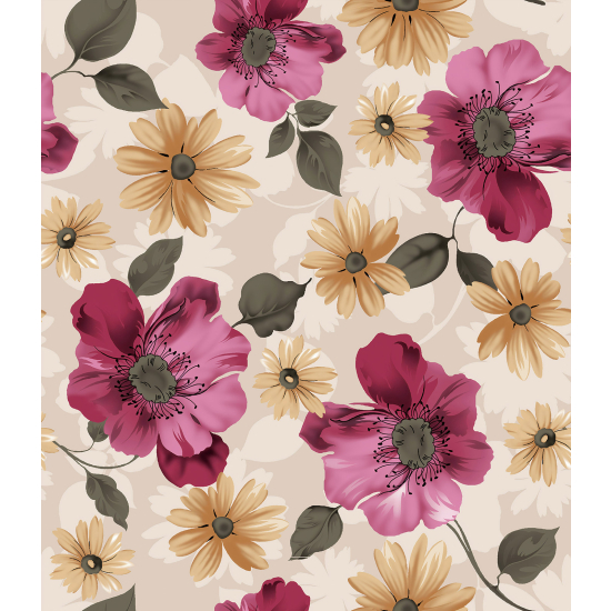 Papel pintado panorámico - Flores