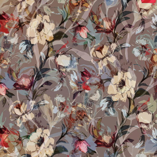 Papel pintado panorámico - Flores