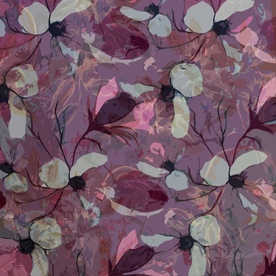 Papel pintado panorámico - Flores