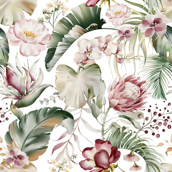 Papel pintado panorámico - Flores